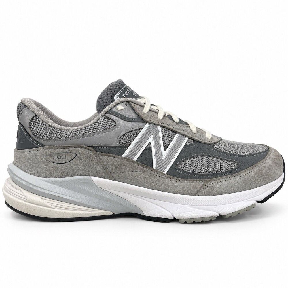 New Balance 990v6 Mens 12 Gray Made in USA Running Sneakers Castlerock M990GL6